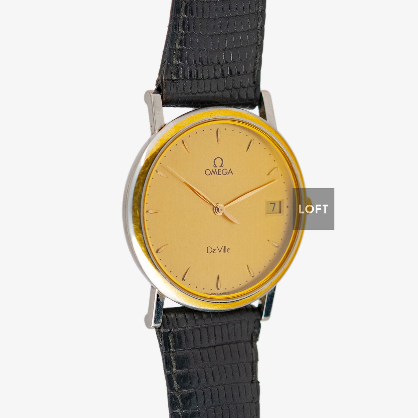 Omega De Ville Quartz Golden Dial Vintage 36mm