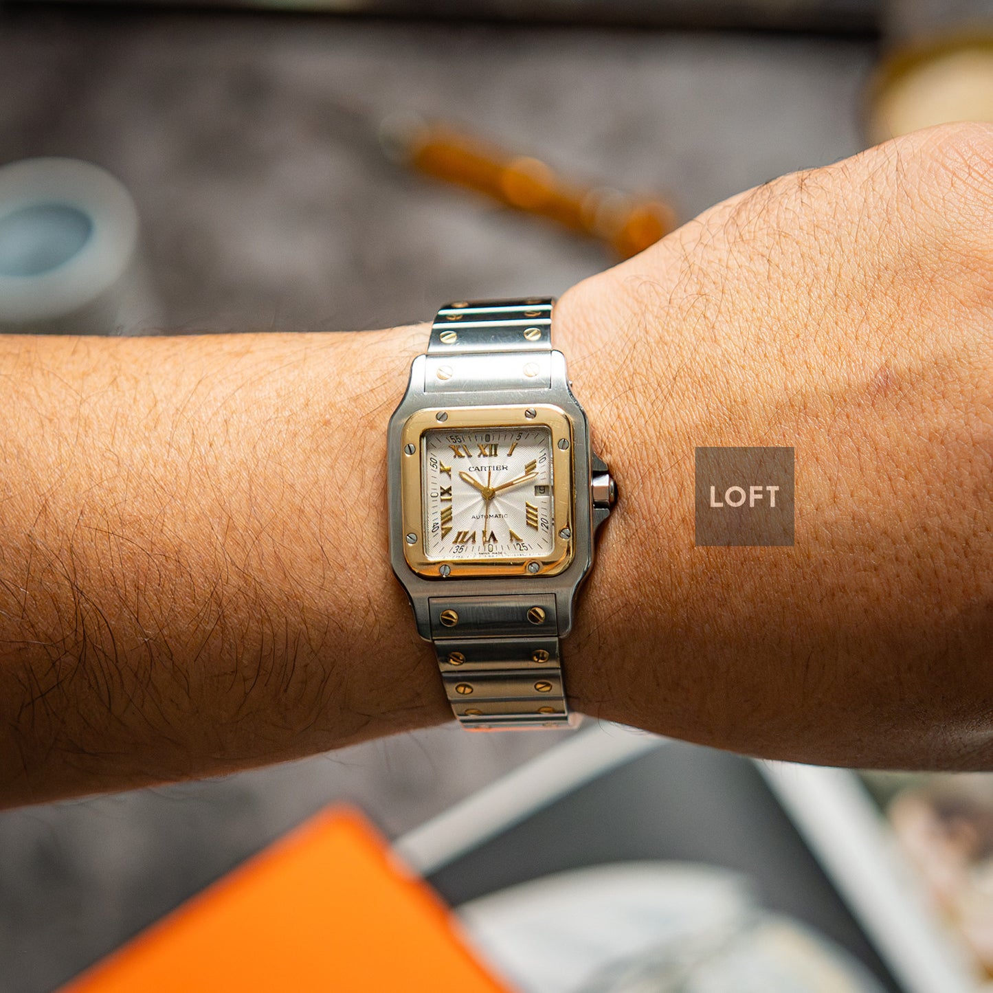 Cartier Santos Galbée Automatic Date Silver Dial 29mm