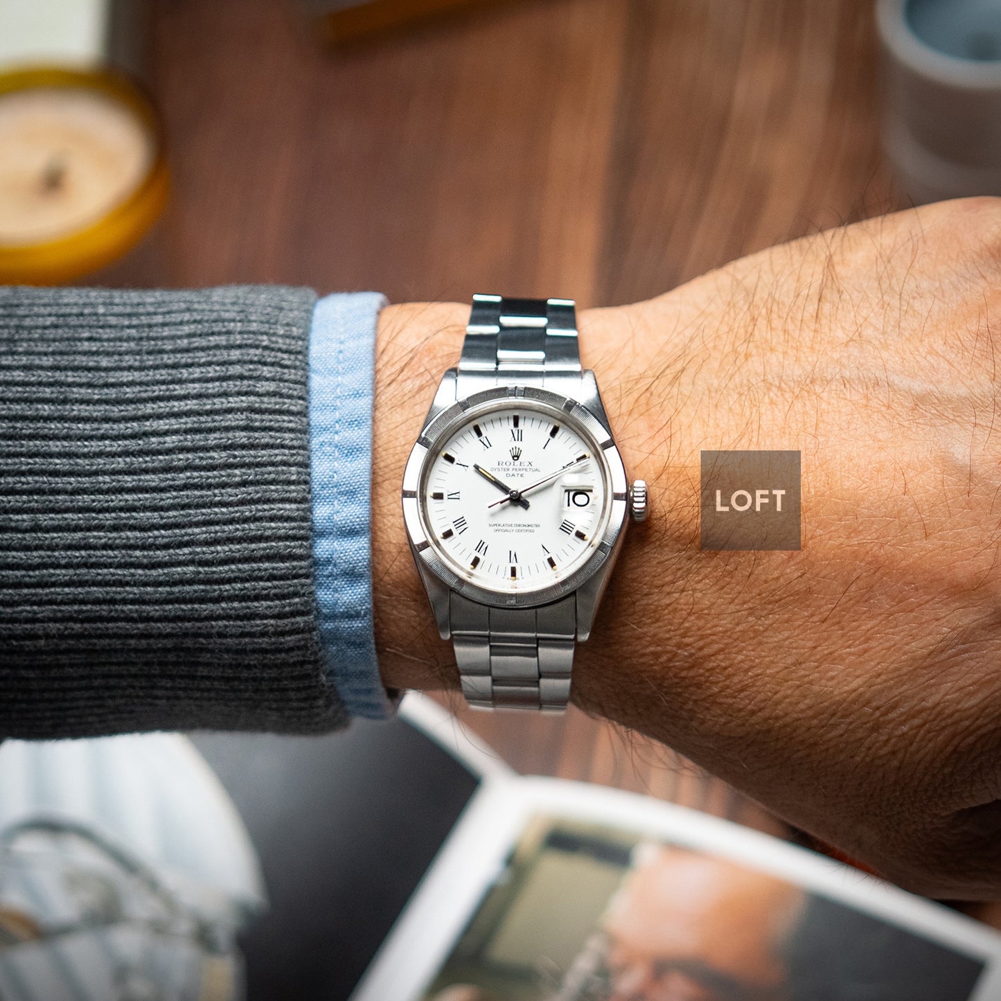 Rolex Oyster Perpetual Date 1501 Roman 34mm