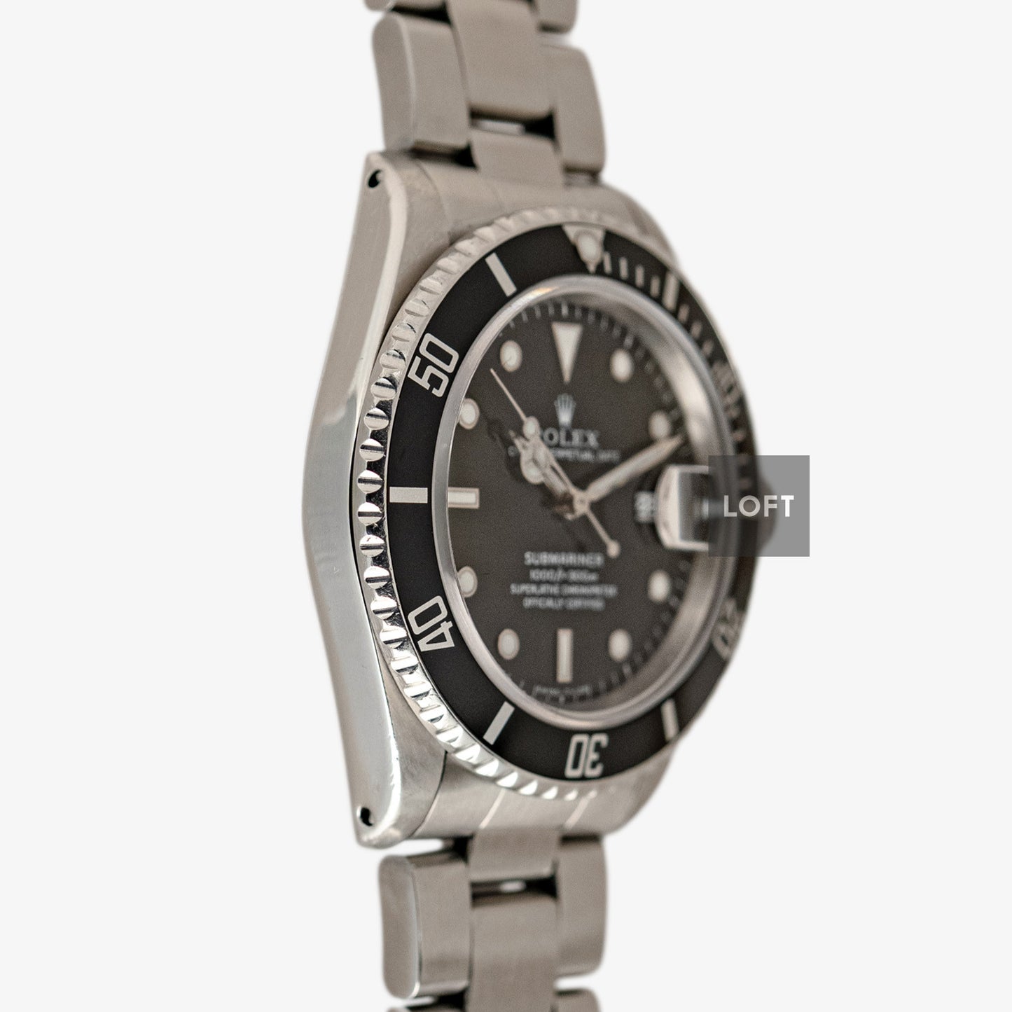 Rolex Submariner Date 16610 Tritium Black Dial 40mm