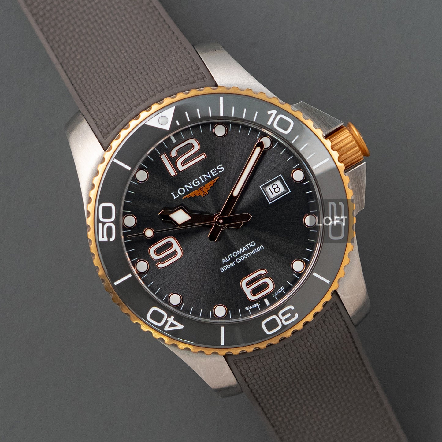 Longines HydroConquest Automatic Grey Dial 41mm