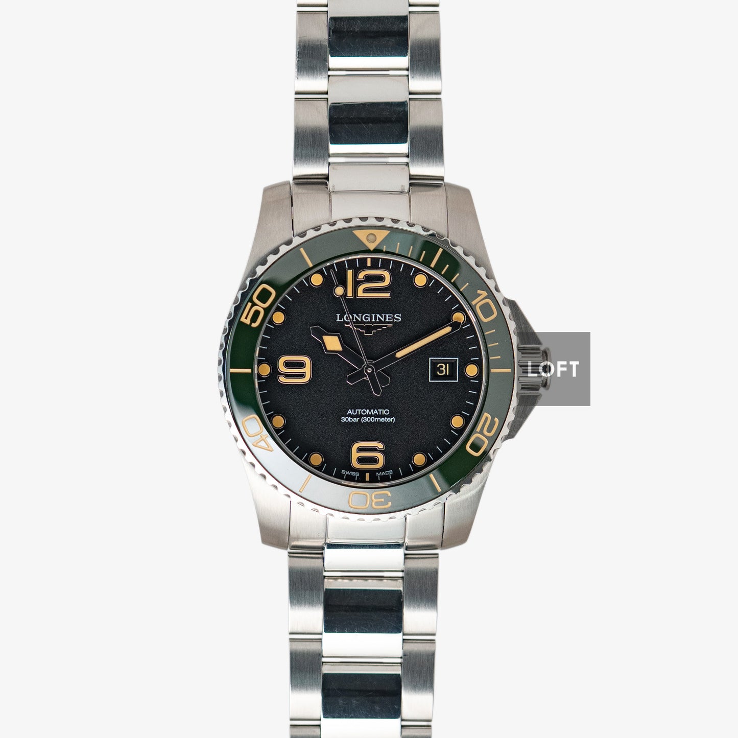 Longines HydroConquest Automatic Green Bezel 41mm