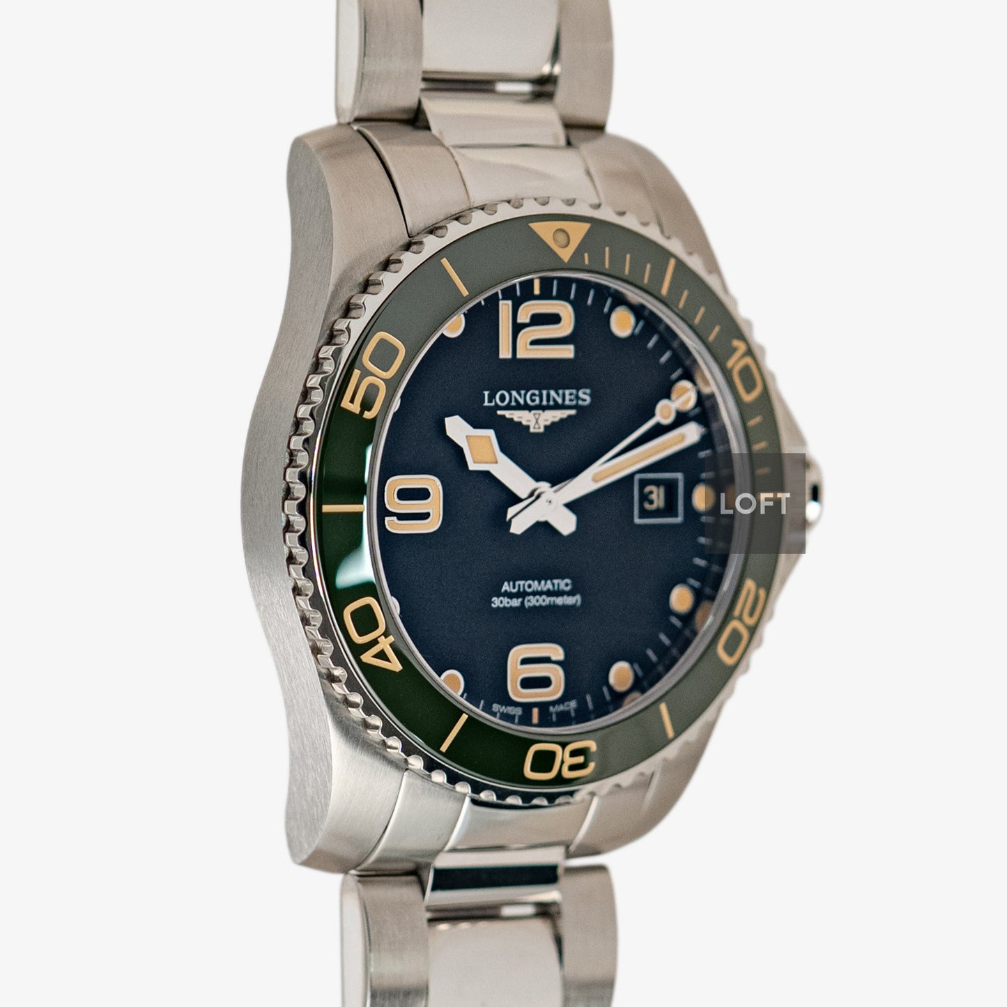 Longines HydroConquest Automatic Green Bezel 41mm