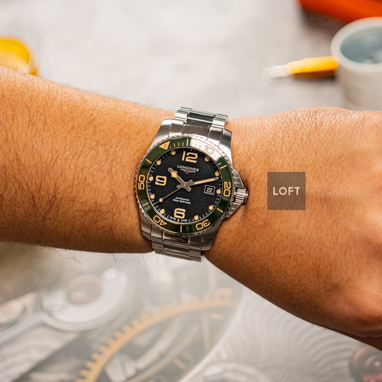 Longines HydroConquest Automatic Green Bezel 41mm