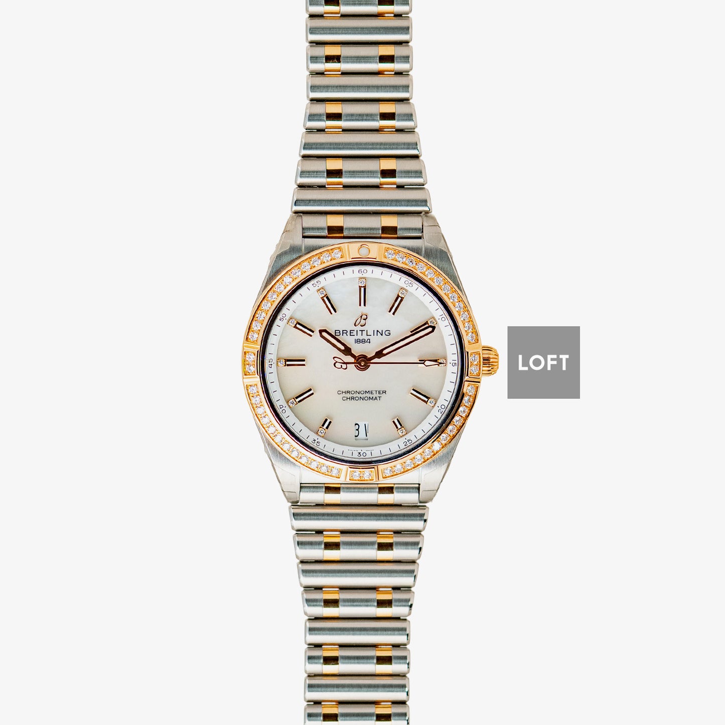 Breitling Chronomat Automatic Steel / Red Gold 36mm
