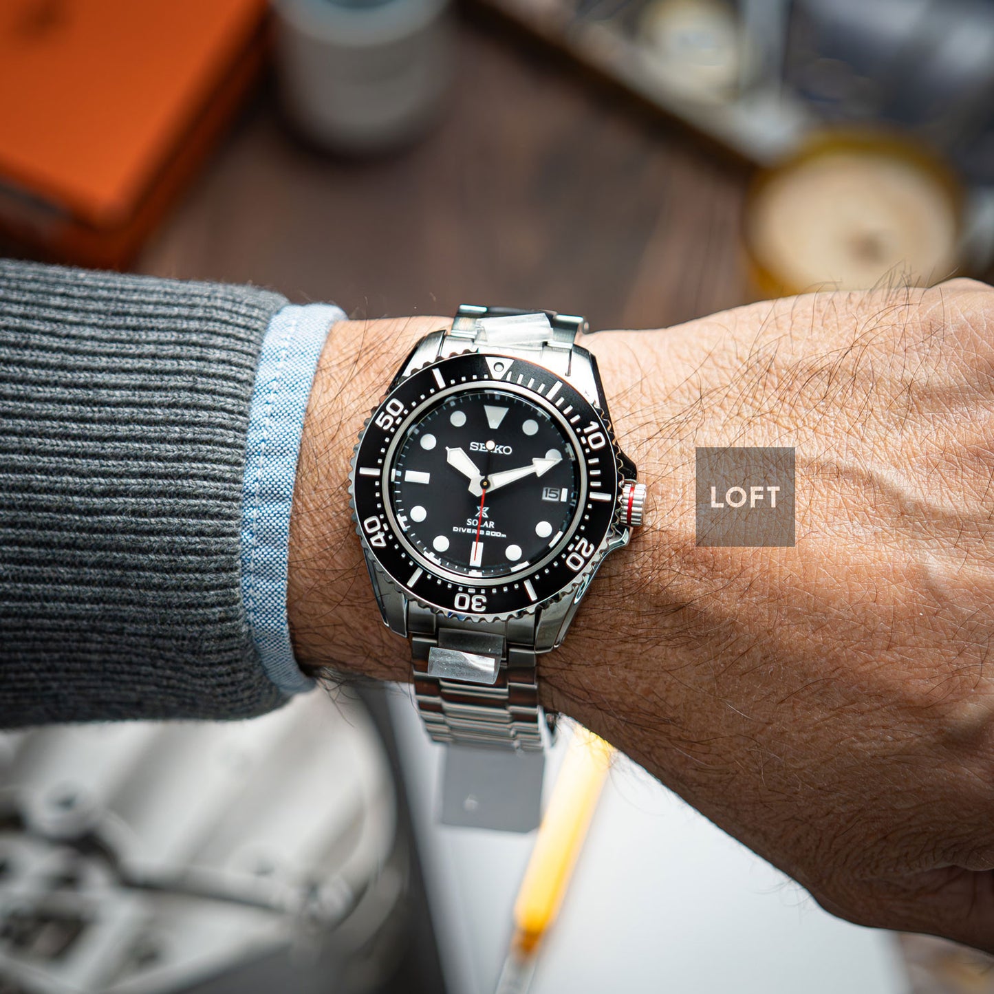 Seiko Prospex Solar Diver SNE589 Black Dial 42.8mm
