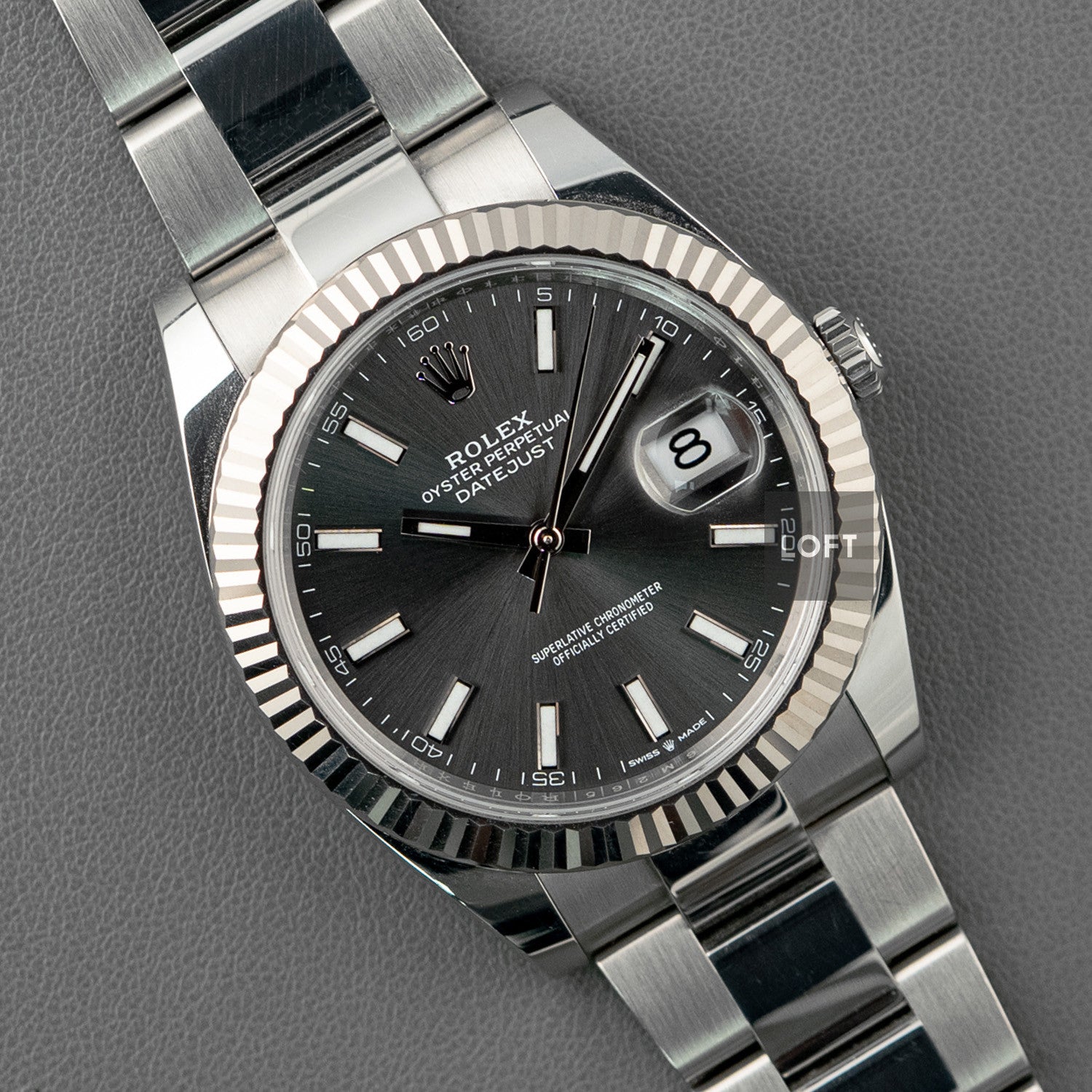Rolex Datejust 126334 Oystersteel Dark Rhodium 41mm – LOFT