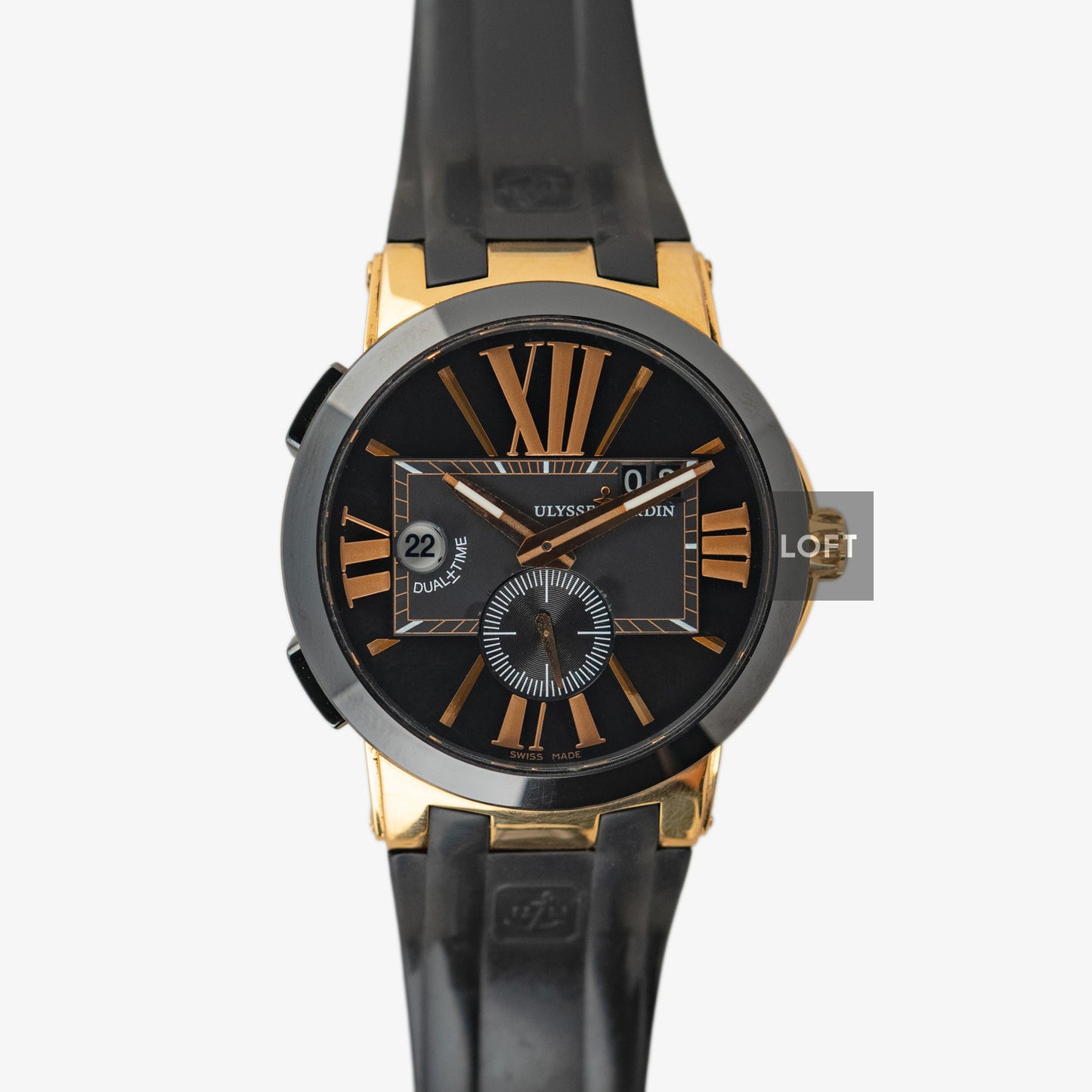 Ulysse Nardin Executive Dual Time Automatic Black Dial 43mm