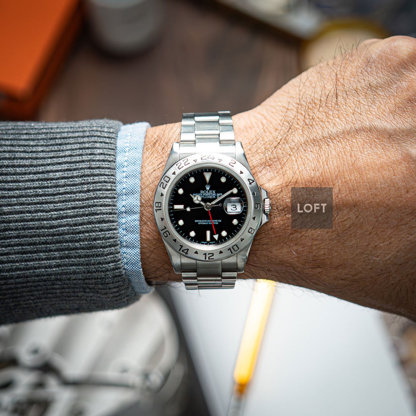 Rolex Explorer II 16570 Black Dial Super-Luminova 40mm