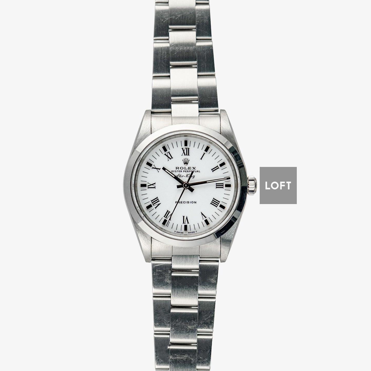 Rolex Air-King Precision 14000 Automatic White Dial 34 mm