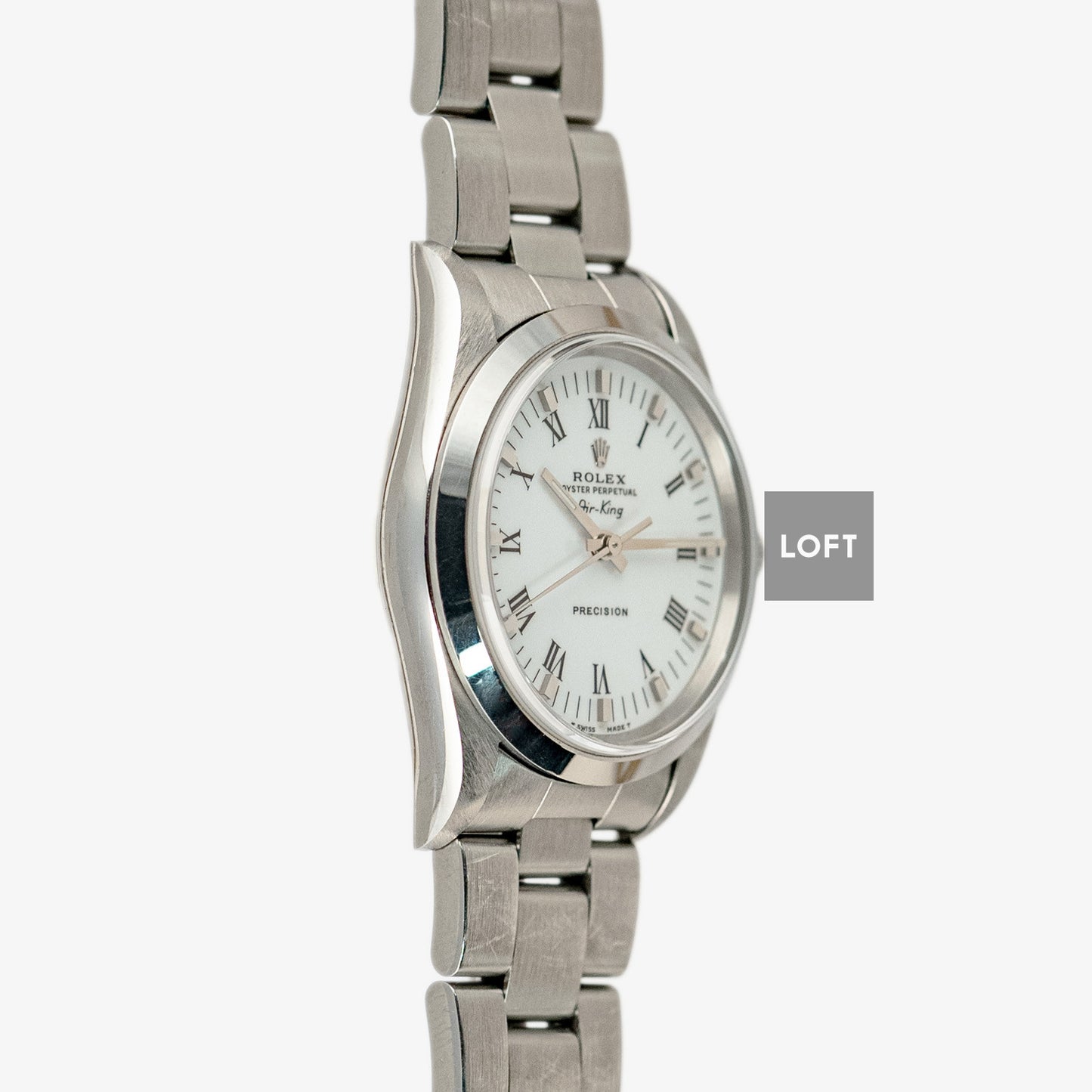 Rolex Air-King Precision 14000 Automatic White Dial 34 mm