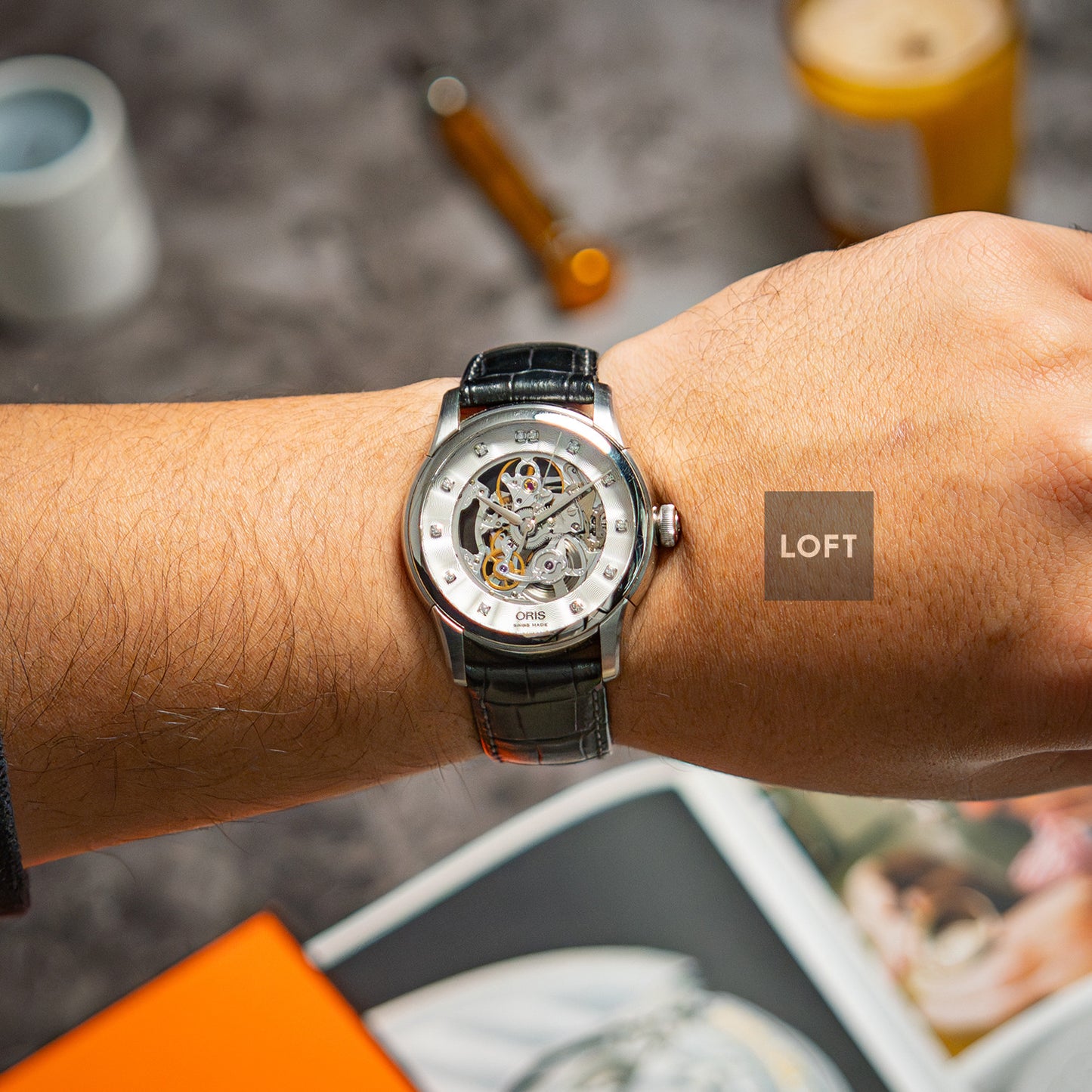 Oris Artelier Skeleton Automatic Grey Dial 40.5mm