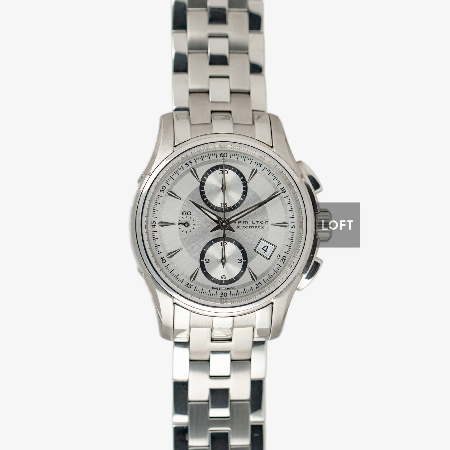 Hamilton Jazzmaster Automatic Chronograph Silver Dial 40mm