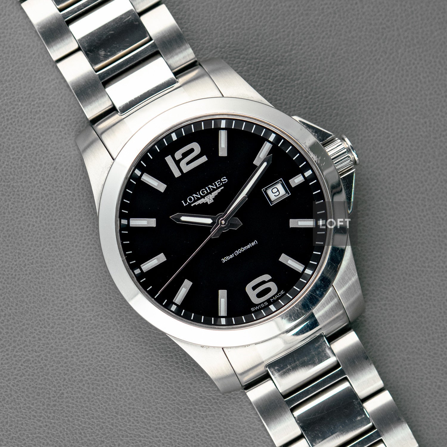 Longines Conquest Classic Automatic Date Silver Dial 39mm