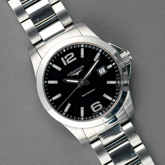 Longines Conquest Classic Automatic Date Silver Dial 39mm