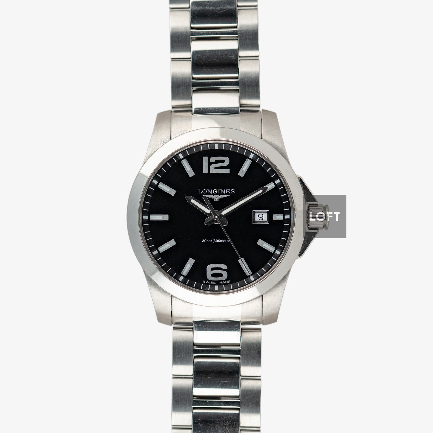 Longines Conquest Classic Automatic Date Silver Dial 39mm