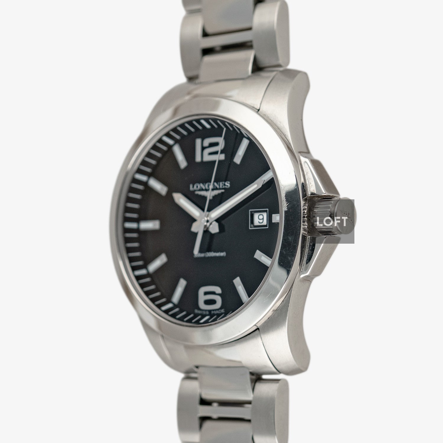 Longines Conquest Classic Automatic Date Silver Dial 39mm