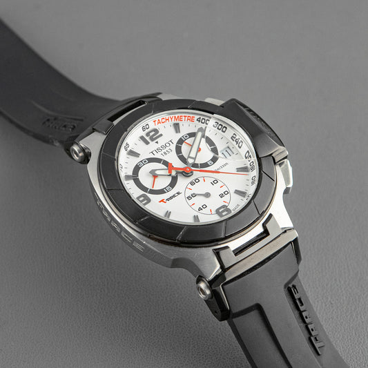 Tissot T-Race Quartz Chronograph Silver Dial 43mm