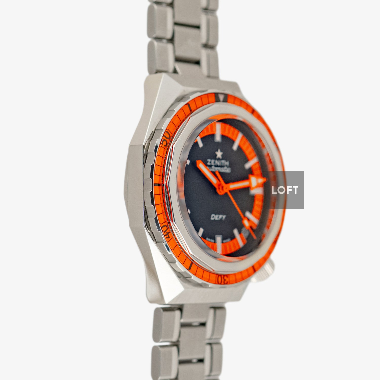 Zenith Defy Revival Automatic Diver Black & Orange Dial 37mm