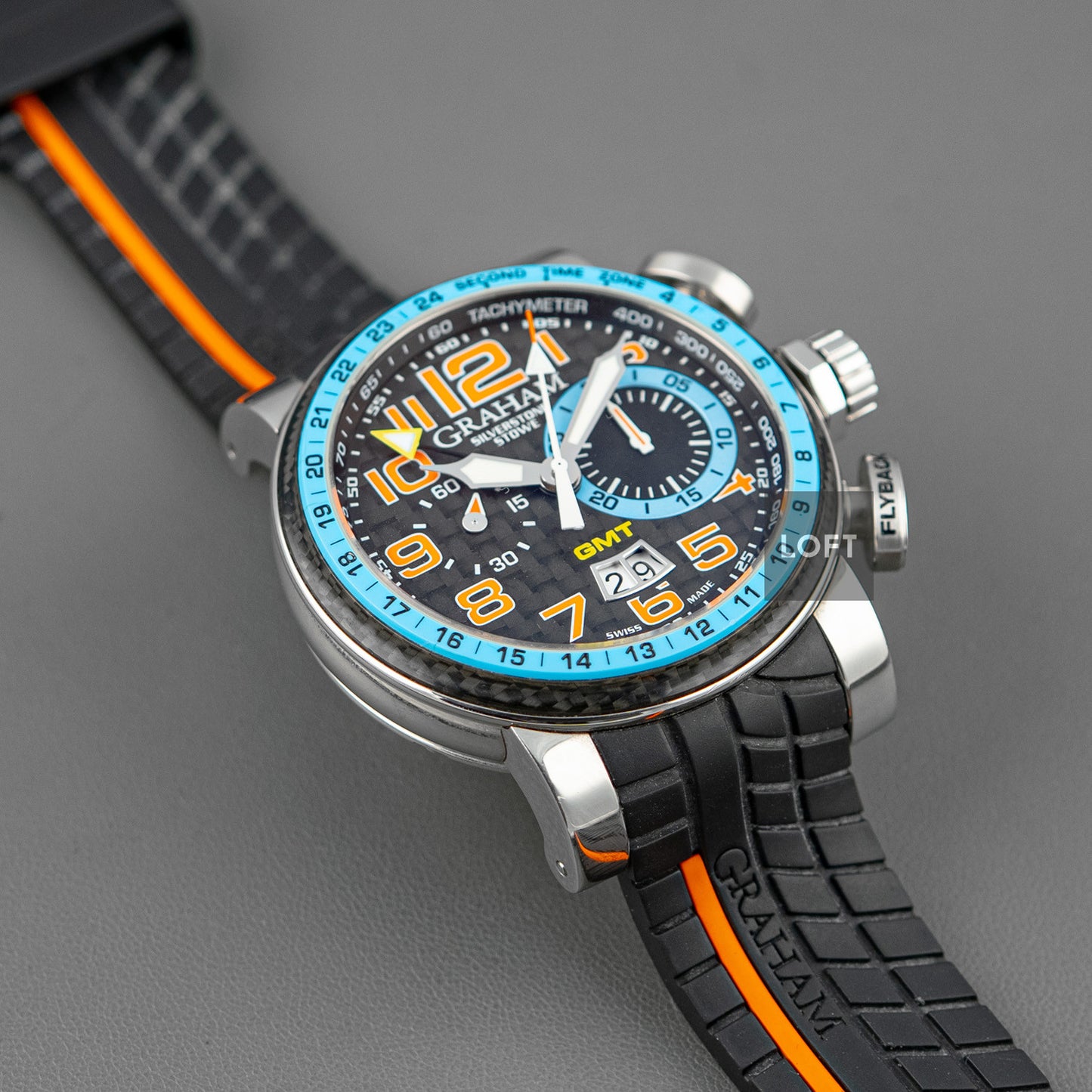 Graham Silverstone Automatic Flyback Chronograph GMT 48mm