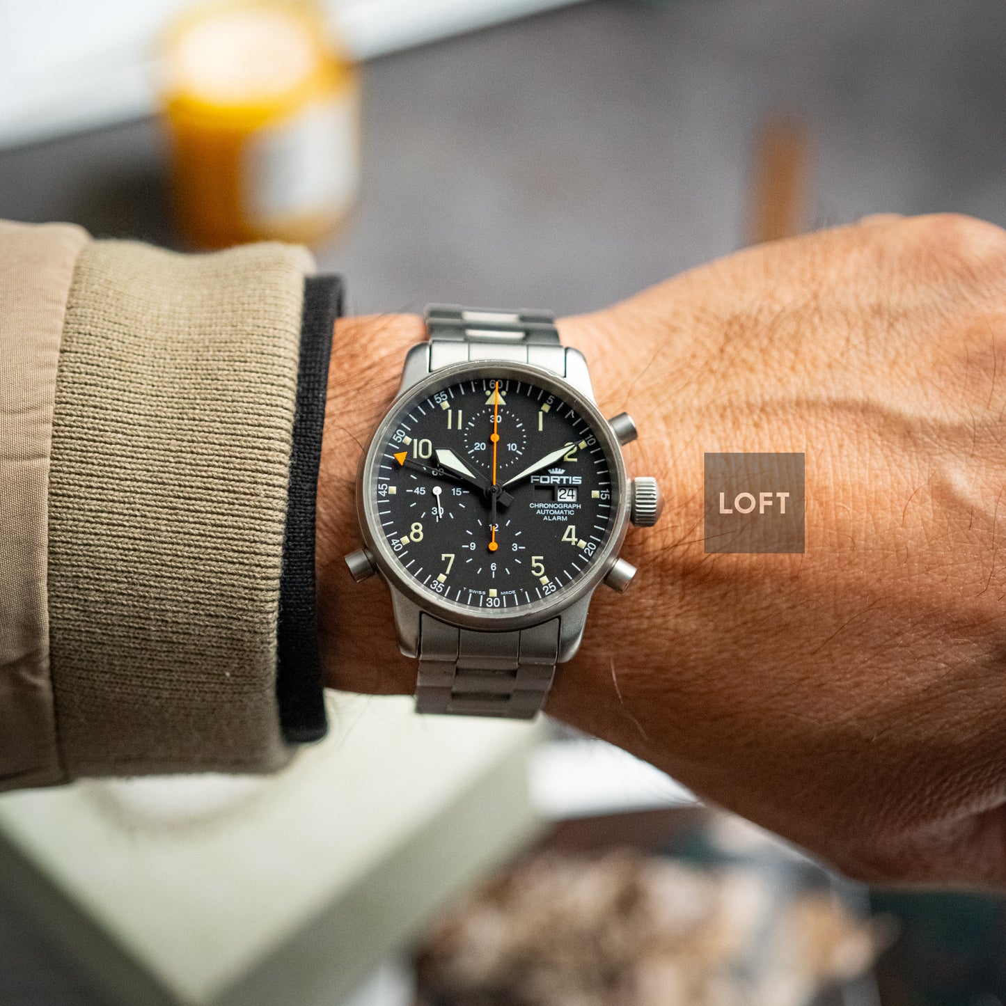 Fortis Spacematic Automatic Alarm Chronograph 40mm
