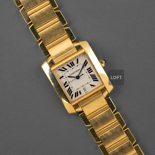 Cartier Tank Française Automatic Date Yellow Gold 29mm