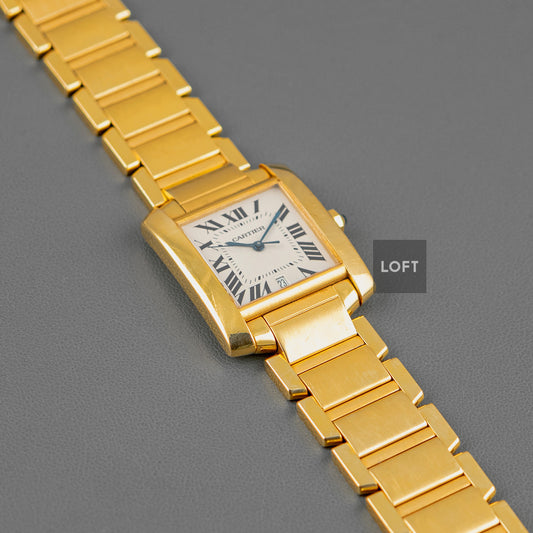 Cartier Tank Française Automatic Date Yellow Gold 29mm