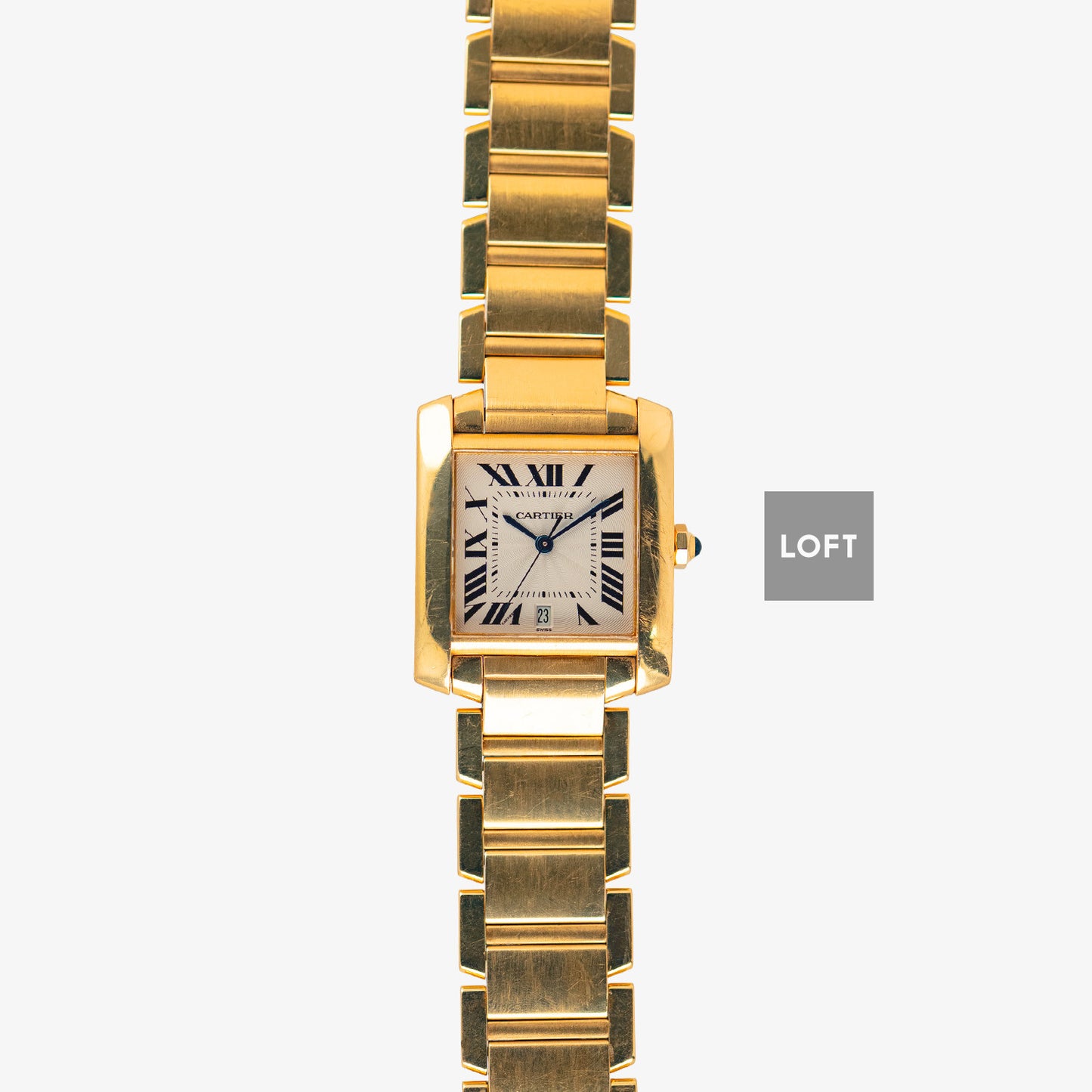 Cartier Tank Française Automatic Date Yellow Gold 29mm