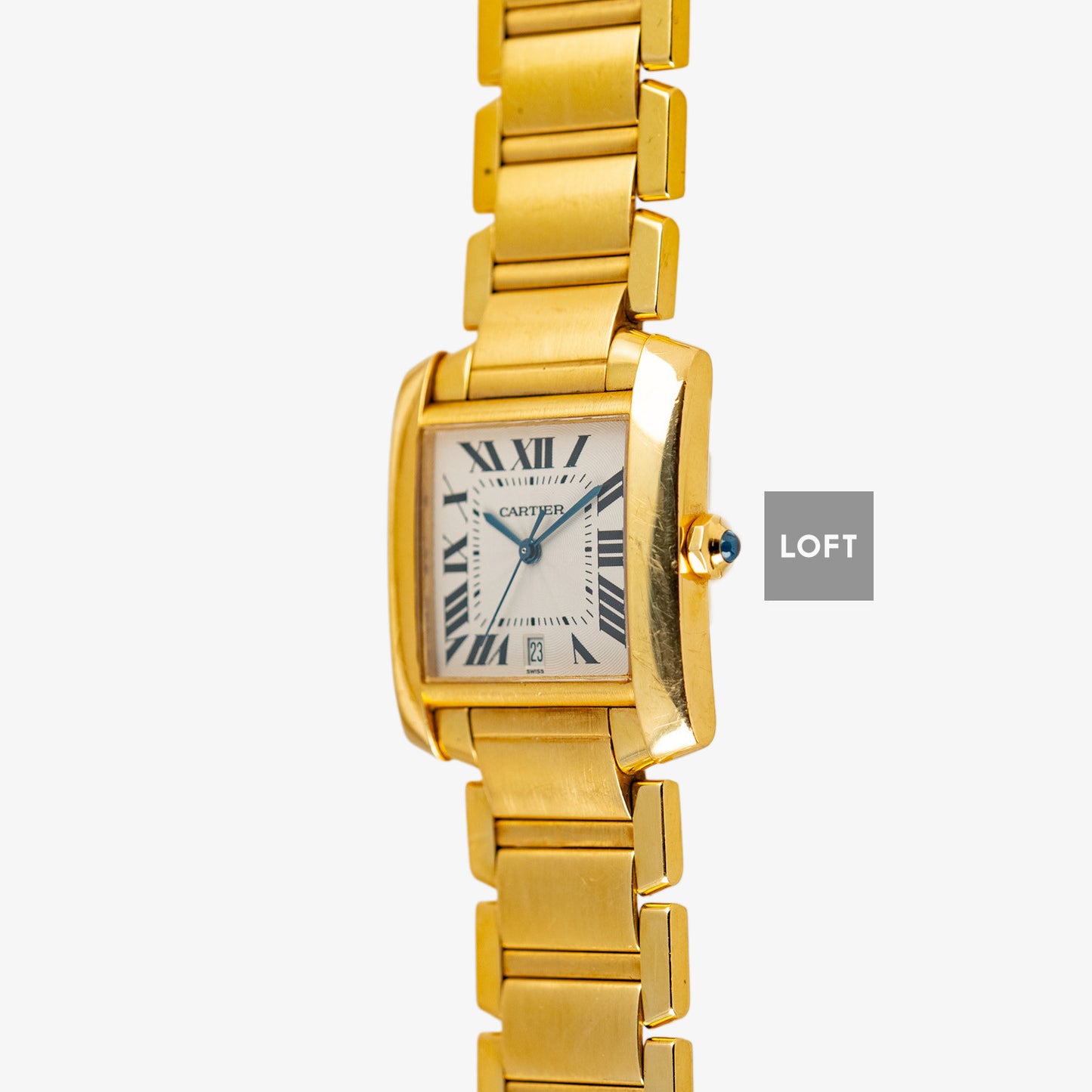 Cartier Tank Française Automatic Date Yellow Gold 29mm
