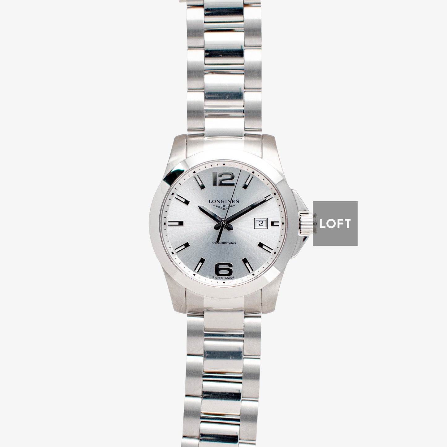 Longines Conquest Classic Quartz Silver Dial 41mm