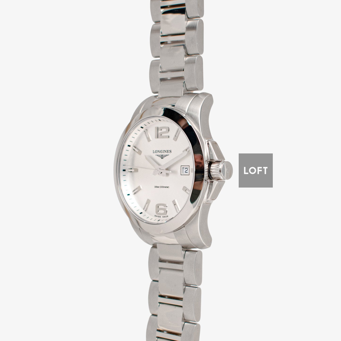 Longines Conquest Classic Quartz Silver Dial 41mm