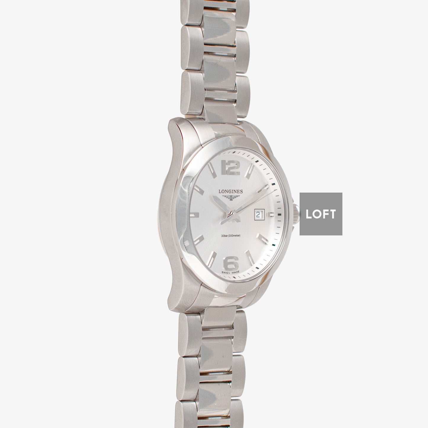 Longines Conquest Classic Quartz Silver Dial 41mm