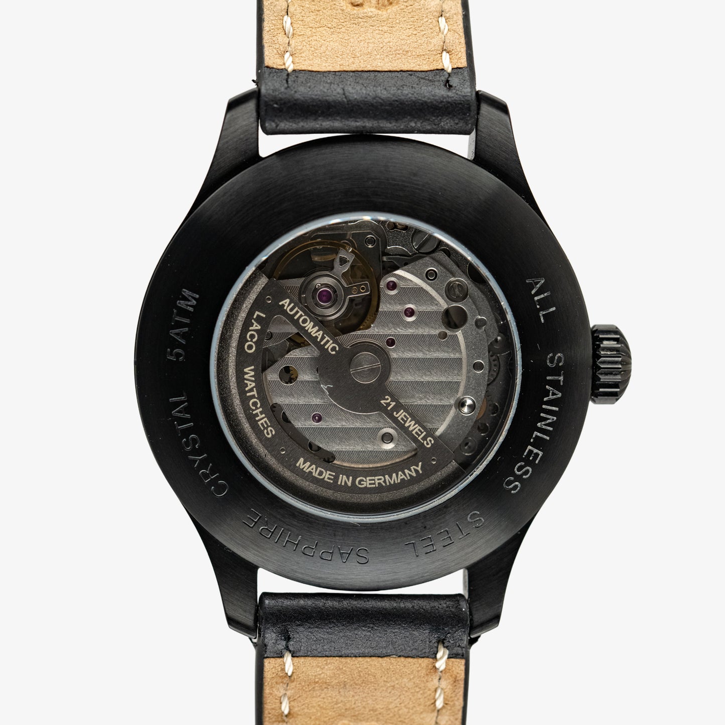 Laco Altenburg Automatic Black Dial Leather 42mm
