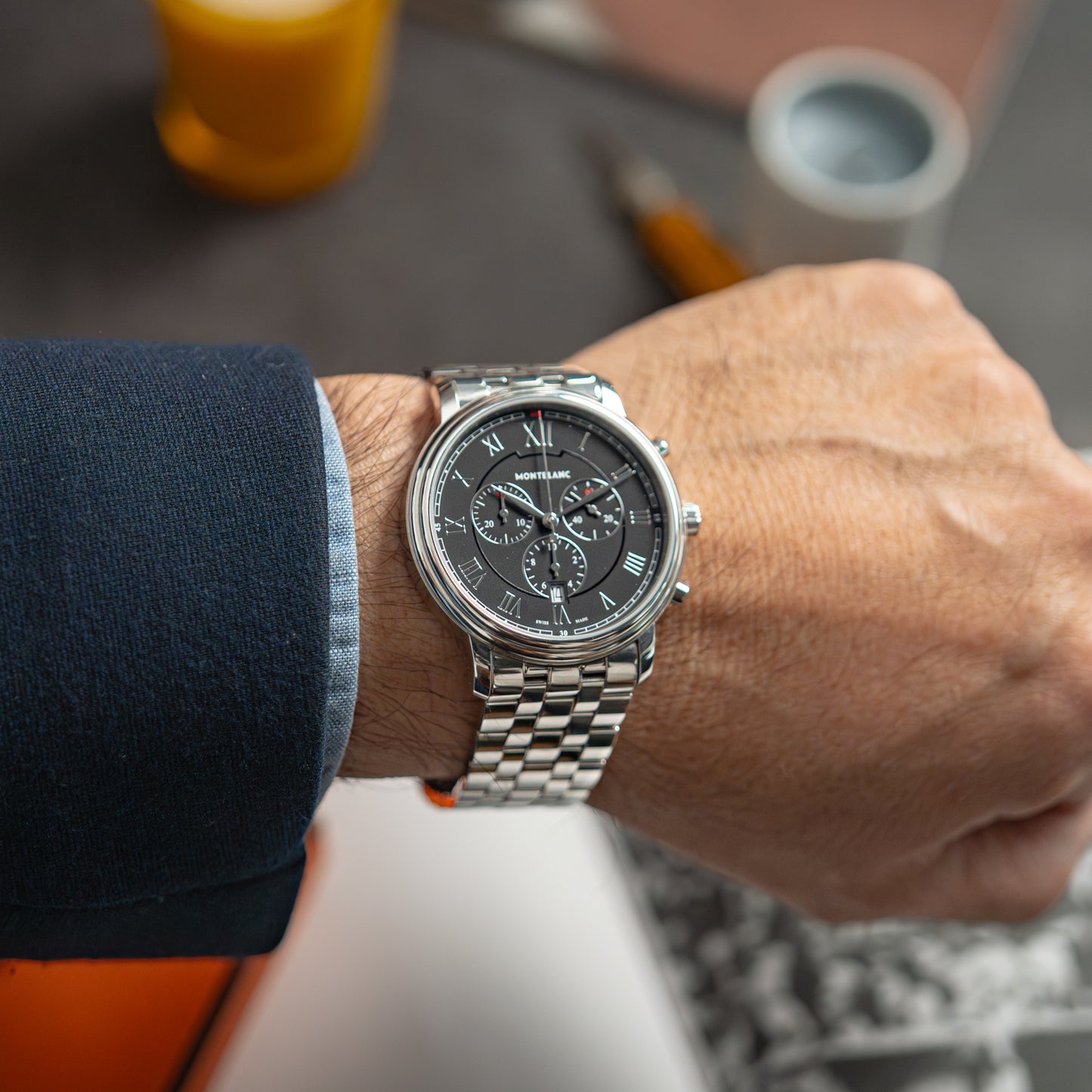 Montblanc Tradition Steel Chronograph Quartz 42mm