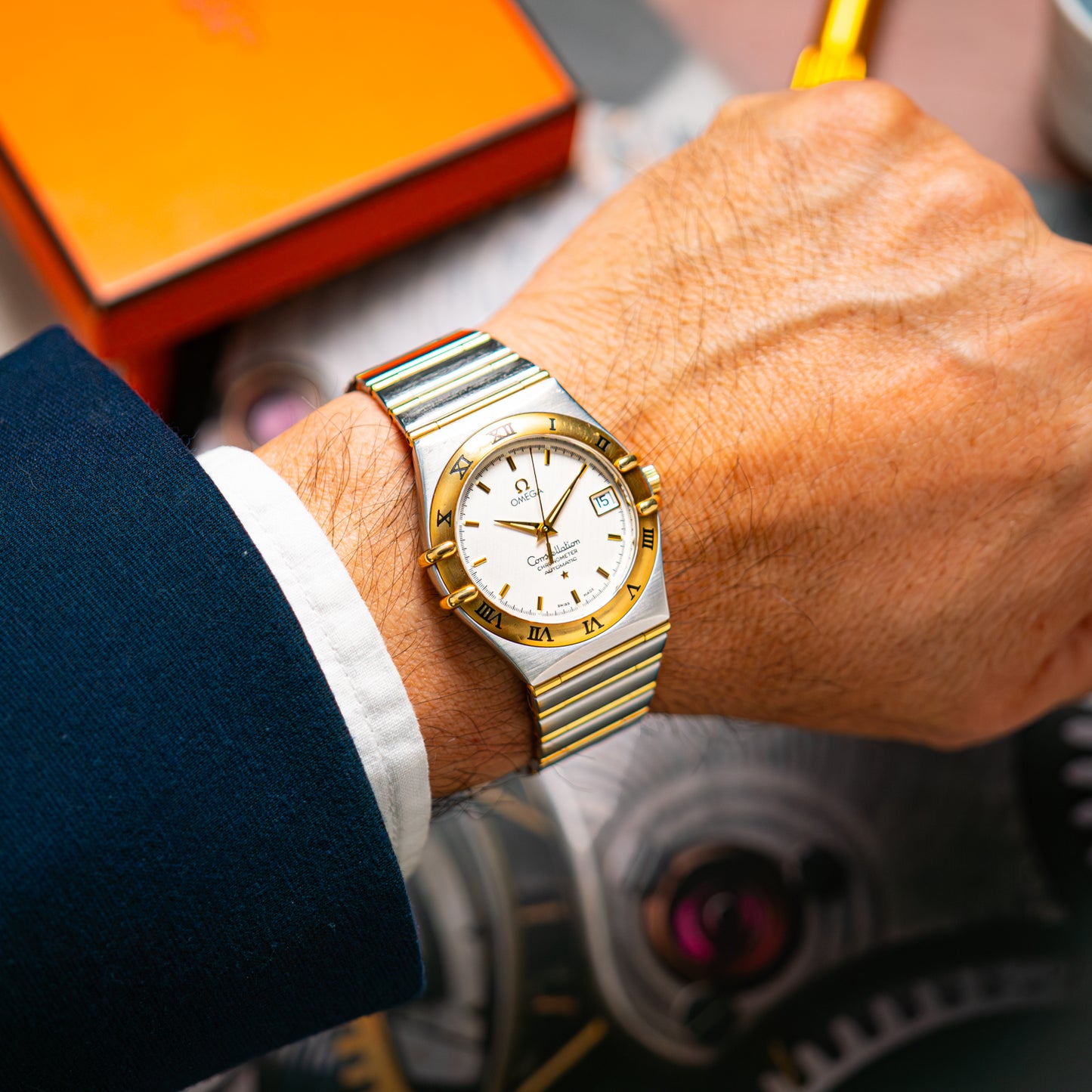 Omega Constellation Automatic Two-Tone Silver Dial 35mm