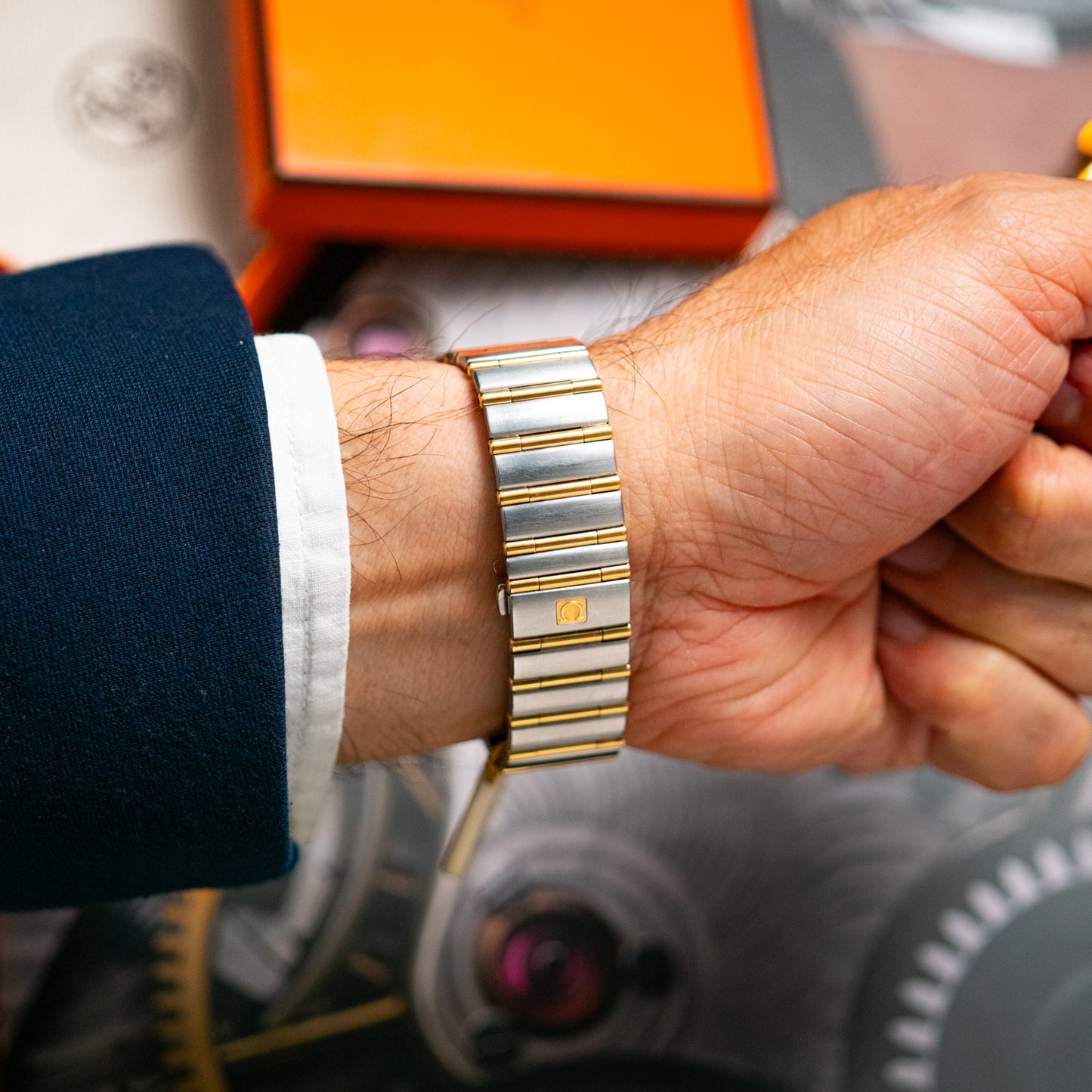 Omega Constellation Automatic Two-Tone Silver Dial 35mm