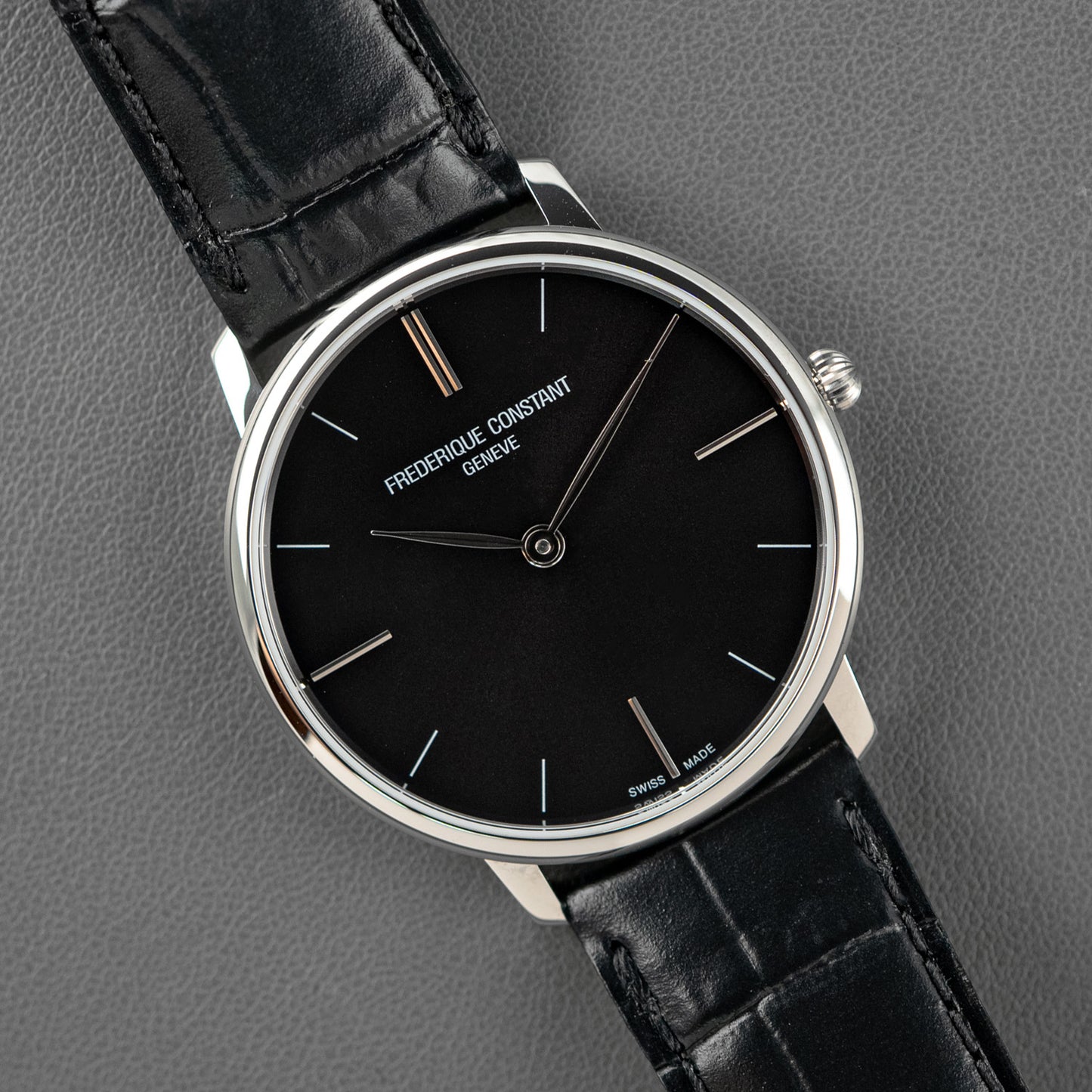 Frédérique Constant Slimline Quartz Black Dial 40mm