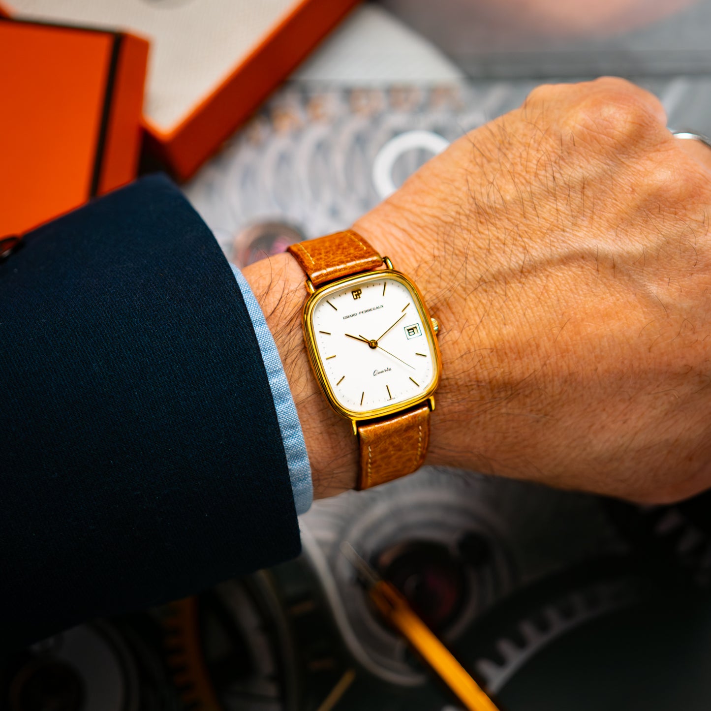 Girard-Perregaux Vintage Quartz Gold Plated Date 33mm