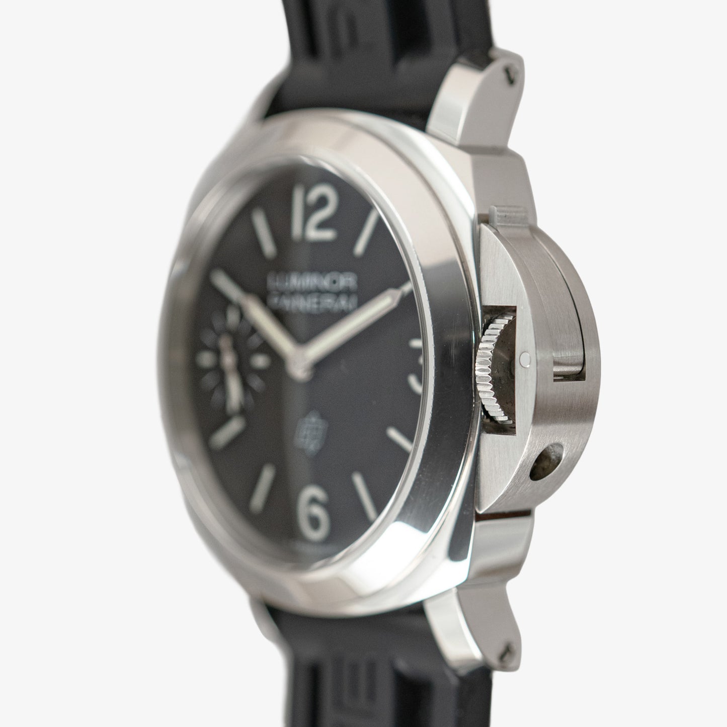Panerai Luminor Logo Manual Wind Black Dial 44mm