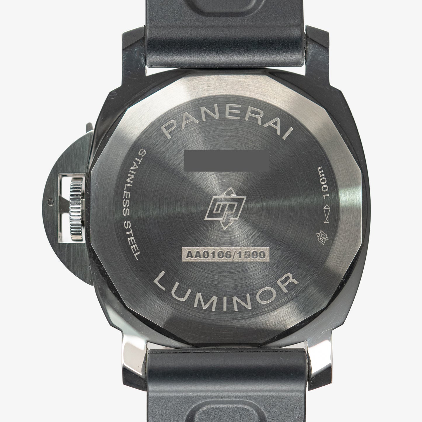 Panerai Luminor Logo Manual Wind Black Dial 44mm