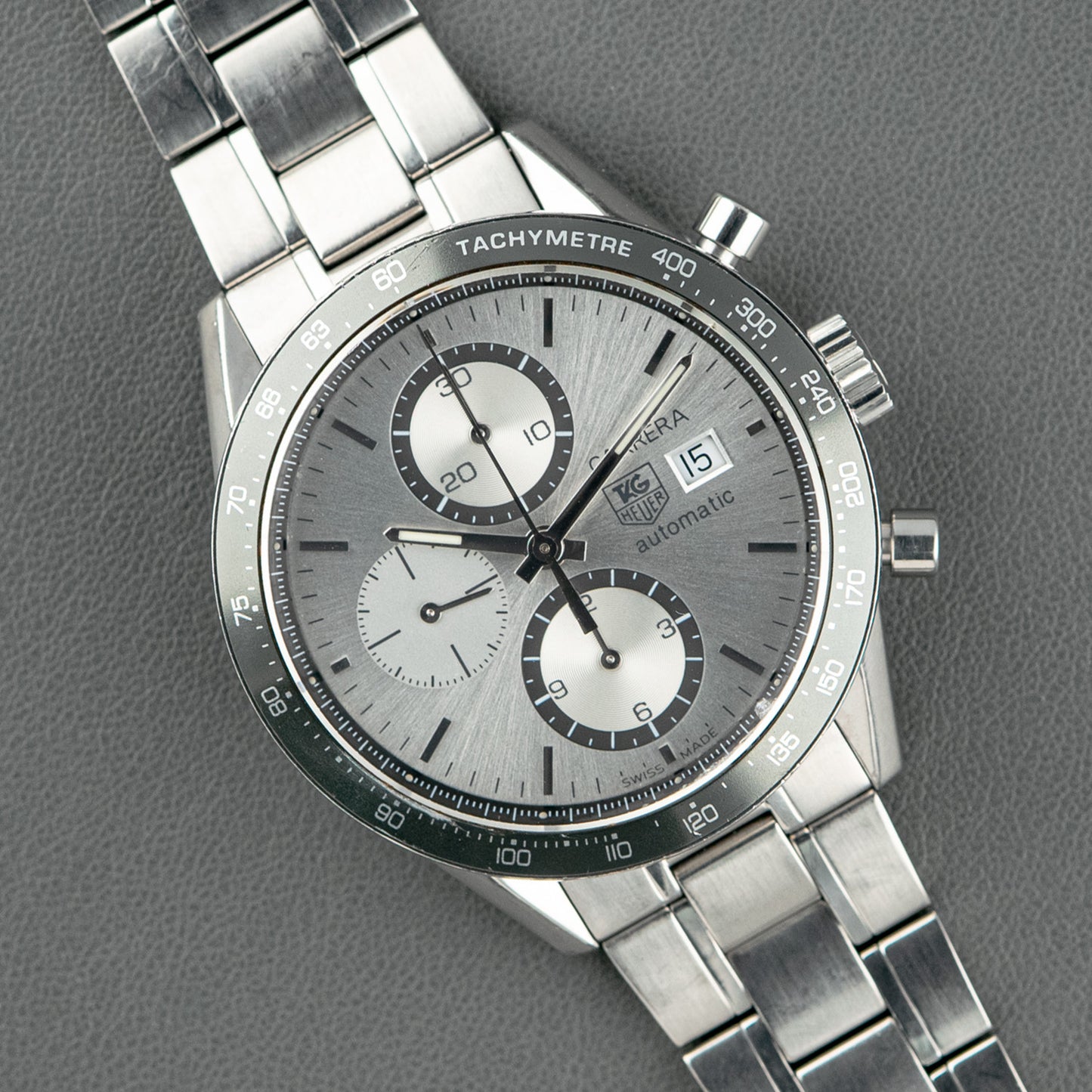 TAG Heuer Carrera Automatic Chronograph Silver Dial 41mm