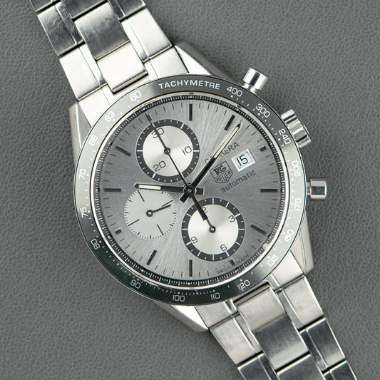 TAG Heuer Carrera Automatic Chronograph Silver Dial 41mm