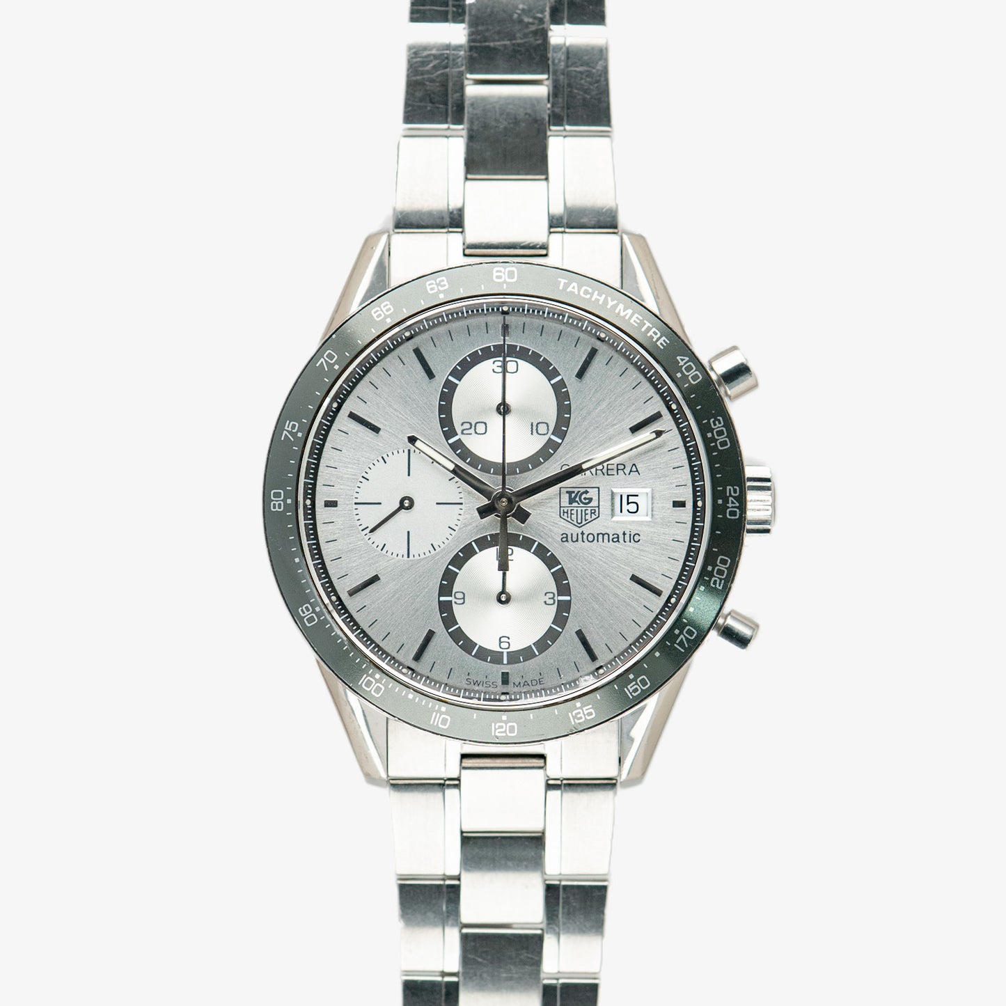 TAG Heuer Carrera Automatic Chronograph Silver Dial 41mm