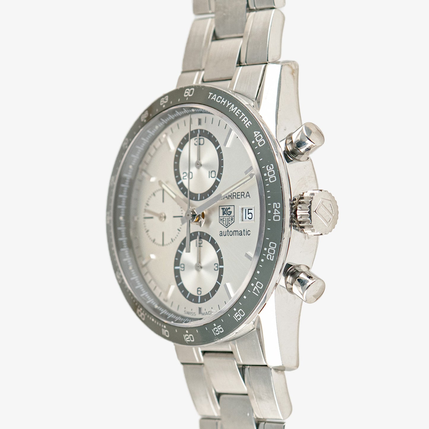 TAG Heuer Carrera Automatic Chronograph Silver Dial 41mm