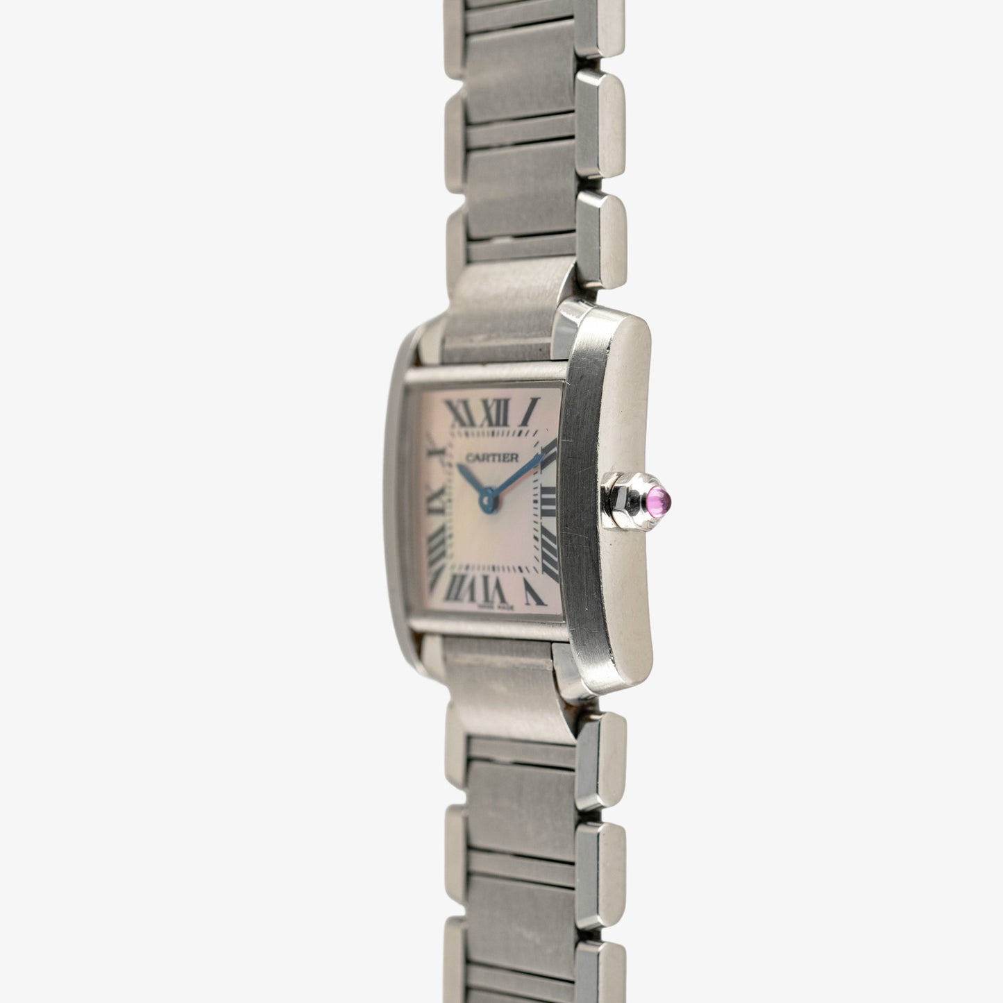 Cartier Tank Française Quartz Pink Dial Steel 20mm