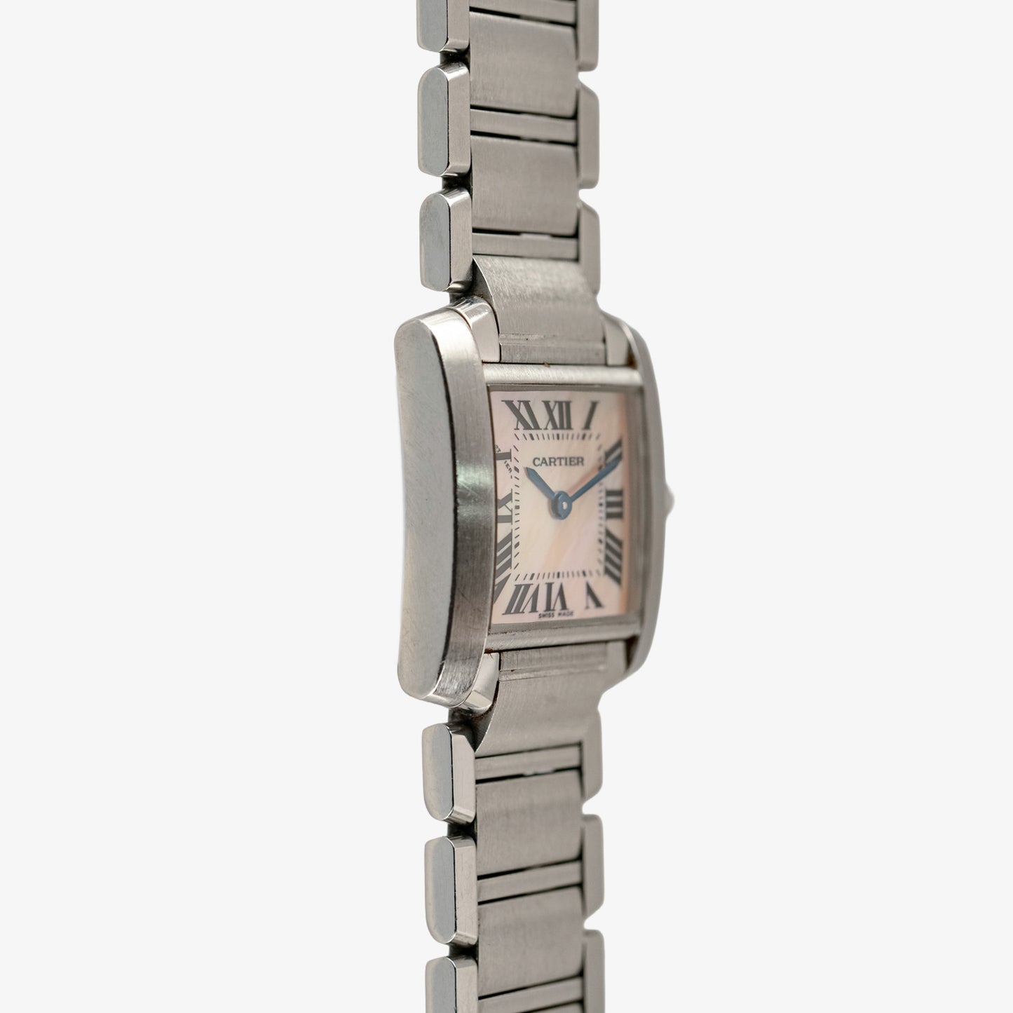 Cartier Tank Française Quartz Pink Dial Steel 20mm