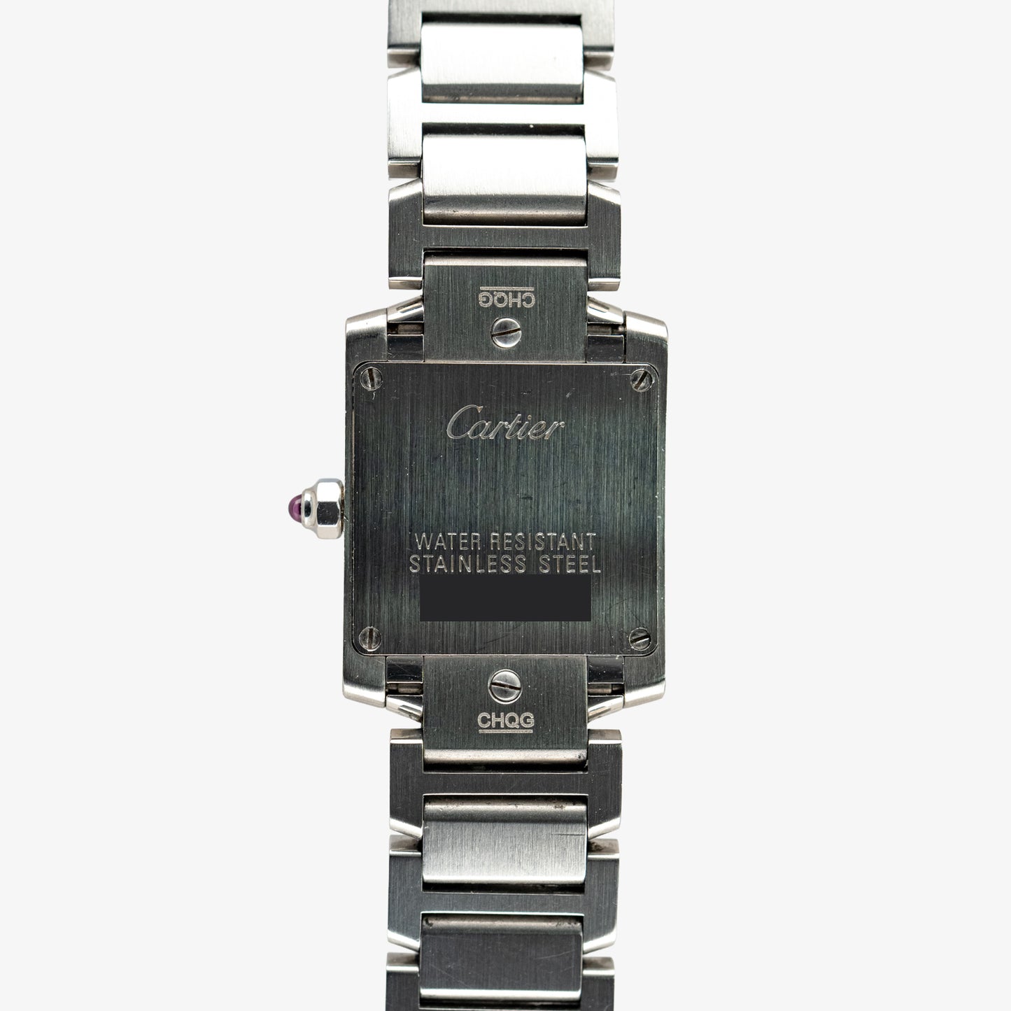 Cartier Tank Française Quartz Pink Dial Steel 20mm