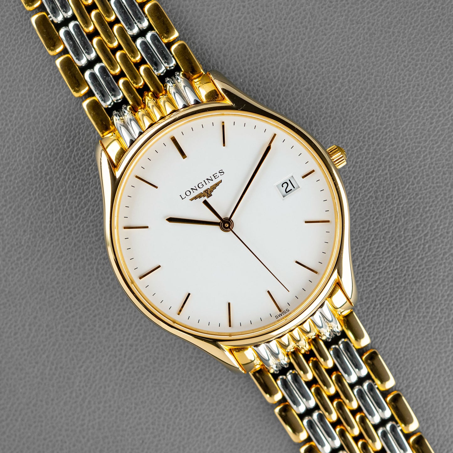 Longines Lyre Quartz Two-Tone White Dial 38mm