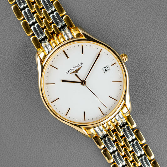 Longines Lyre Quartz Two-Tone White Dial 38mm