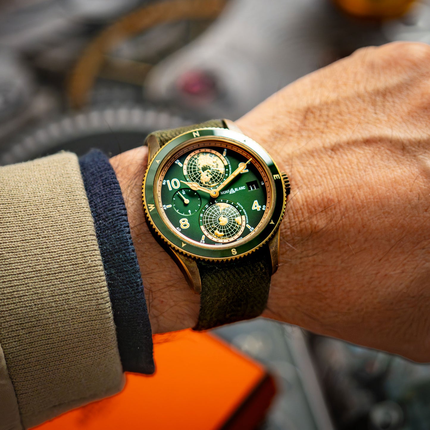 Montblanc 1858 Geosphere Limited Edition Bronze Green 42mm